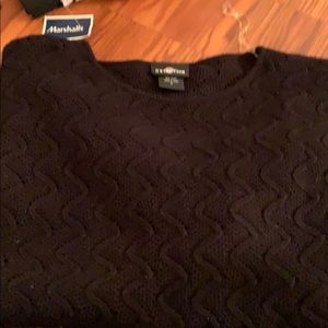 A black sweater perfect with leggings